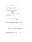 2 cos Polar to Rectangular: cos sin Rectangular to Polar: tan , 0