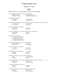 Unit 2 Sample Test - Holy Spirit High School