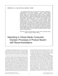 Searching in Choice Mode: Consumer Decision Processes in