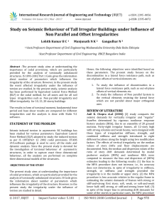 Study on Seismic Behaviour of Tall Irregular Buildings under