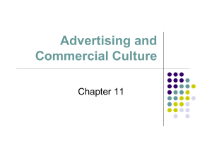 Advertising and Commercial Culture