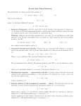 Second Order Linear Equations. The general form of a linear second