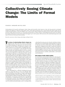 Collectively Seeing Climate Change: The Limits of Formal Models