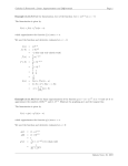 Linear Approximation and Differentials Page 1 Example (3.11.8)