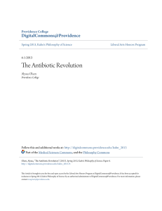 The Antibiotic Revolution - DigitalCommons@Providence