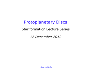 Protoplanetary Discs
