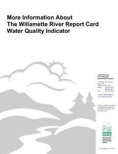 Water Quality - Oregon Department of Environmental Quality