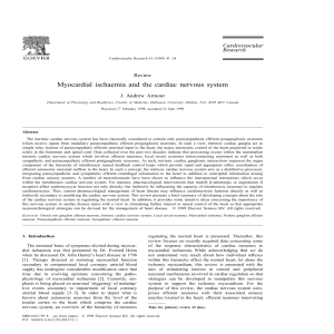 Myocardial ischaemia and the cardiac nervous system