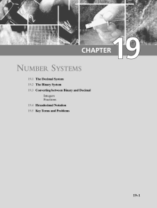 NUMBER SYSTEMS