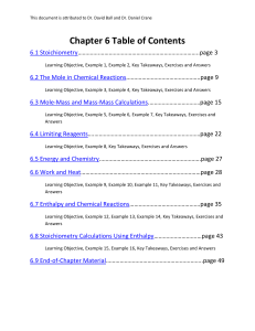 Chapter 6 Table of Contents