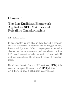 Chapter 8 The Log-Euclidean Framework Applied to