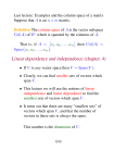 Linear dependence and independence (chapter. 4)