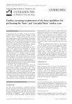 Cardiac screening examination of the fetus