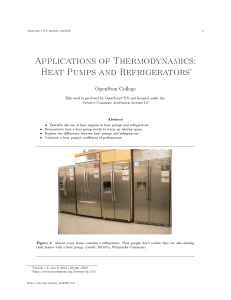 Heat Pumps and Refrigerators