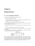 Chapter 8 Statistical Power