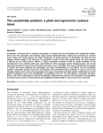 The acrylamide problem: a plant and agronomic