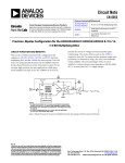 Precision, Bipolar, Configuration for the AD5450/1/2/3 8