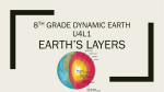 8th Grade Dynamic Earth U4L1 Earth`s Layers