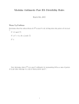 Modular Arithmetic Part III: Divisibility Rules