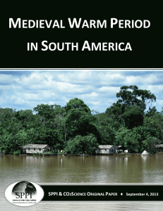 medieval warm period in south america