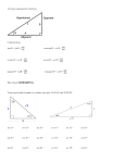 4.2 notes trigonometric functions 6 trig functions sine θ = sin θ