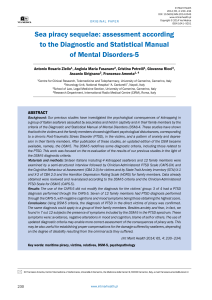 Sea piracy sequelae: assessment according to the Diagnostic and