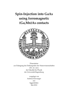 Spin-Injection into GaAs using ferromagnetic (Ga,Mn)As contacts