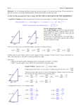 Intro to Trig