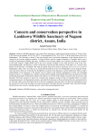 Concern and conservation perspective in Laokhowa Wildlife