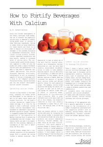 How to Fortify Beverages With Calcium