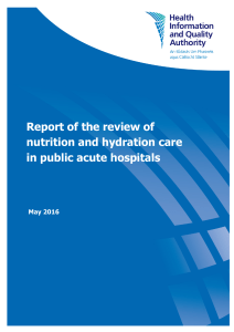 Review of Nutrition and Hydration in Acute Hospitals, HIQA