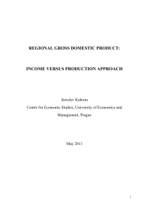 regional gross domestic product: income versus production approach