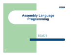 Assembly Language Programming