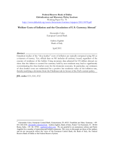 Welfare Costs of Inflation and the Circulation of US Currency Abroad