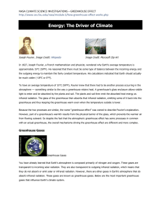 Energy: The Driver of Climate