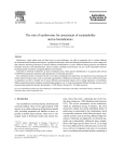 The role of earthworms for assessment of sustainability and as