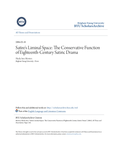 Satire`s Liminal Space: The Conservative Function of Eighteenth
