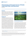 Climate Change and Ecosystem Services of Florida`s Largest Water