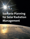 Scenario Planning for Solar Radiation Management