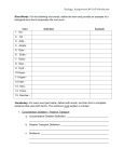 Biology: Assignment #4 Cell Membrane