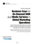 Business Case for On-Demand DAM and Media