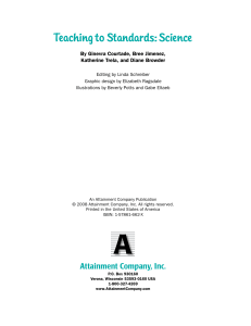 Teaching to Standards: Science