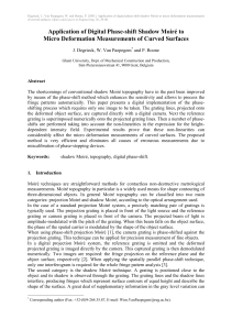 Application of Digital Phase-shift Shadow Moiré to Micro