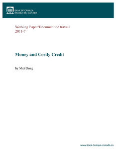 Money and Costly Credit