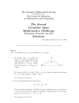 Solutions - Canadian Mathematical Society