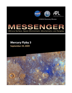 Mercury Flyby 3 - Messenger - The Johns Hopkins University