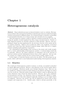 Chapter 1 Heterogeneous catalysis - diss.fu
