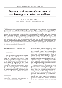 Natural and man-made terrestrial electromagnetic noise