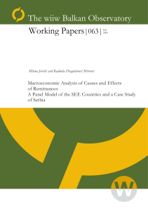 Macroeconomic Analysis of Causes and Effects of Remittances