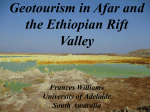 Geotourism in Afar and the Ethiopian Rift Valley
